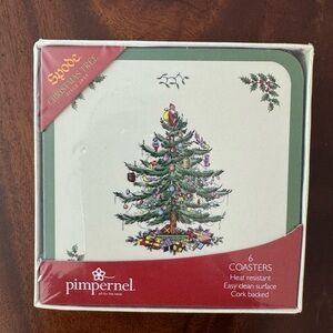 NIB Spode Christmas Tree - Coasters - Set of 6